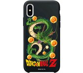 Funda original compatible con Iphone X-Xs Negro con un diseño de Dragon Ball Z Shenron y Bolas