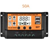 MPPT Solar Charge Controller  30A  50A  100A Solar Controller Solar Panel Battery Regulator Dual USB 5V LCD Display