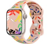 Soft Silicone Band for Apple Watch 9 8 7 6 5 4 3SE Strap Bracelet for iWatch Ultra 49mm 44mm 45mm 40mm 41mm 38mm 42mm Watch Band