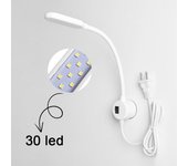 LED Sewing Machine Lighting Lamp Touch dimming Industrial 10/30 Led Light 360° Flexible Adjustable For Base Adsorbed Work Lamps