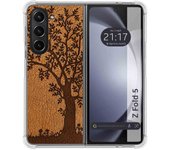 Funda Silicona para Samsung Galaxy Z Fold 5 5G diseño Cuero 03 Dibujos