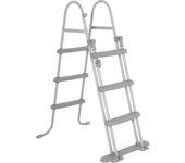 Bestway Escalera de piscina de 4 peldaños Flowclear 107 cm