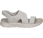 SKECHERS | Sandalias Skechers Slip-ins GO WALK Flex Sandal Enticing para Mujer – Sandalia Plana en Color Blanco – Sandalia Slip ins – Sin Cierre – Go Walk – Cómodas y Versátiles – Modelo 141482-NAT