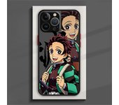 Demon Slayer Art Anime Phone Case For iPhone 15 14 13 12 11 Pro Max mini XS XR X 8 Plus SE Frosted Translucent Cover