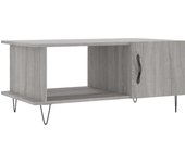 vidaXL Mesa de centro madera contrachapada 90x50x40 cm Blanco, Negro, Blanco brillante Mesita de Salón o Comedor o Auxiliar Mesa de Café Meuble Salón