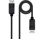 Nanocable cable displayport 1.2 ccs dp/m-dp/m - longitud 1m - soporta resoluciones de video de hasta 4k - color negro