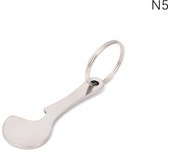 1Pcs Shopping Trolley Tokens Key Rings Stainless Steel Key Rings Portable Trolley Removers
