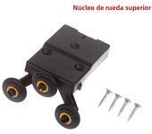 Sliding Wardrobe Door Part Top/bottom Down Wheels/Runner/Guides Kit Side-mounted Hanging Sliding Pulley Open Wheel For Cabinet