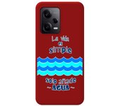 Funda Silicona Líquida Roja para Xiaomi Redmi Note 12 Pro 5G diseño Agua Dibujos