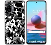 Tumundosmartphone Funda Gel Tpu para Xiaomi Redmi Note 10 / 10S diseño Snow Camuflaje Dibujos