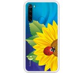 Funda compatible con Xiaomi Redmi Note 8 - Girasol y mariquita