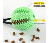 Interactive Dog Suction Cup Toy with Sound and Food Leakage - Durable Rubber Training Ball for Puzzle and Tug-of-war Play