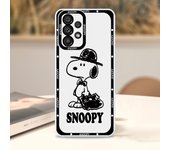 Cartoon Cute S-Snoopy For Samsung Galaxy S23 S22 S21 S20 Pro FE Ultra A23 A52 A53 A71 Angel Eyes Transparent Phone Case
