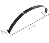 Electric Scooter Rear Mudguard for Ninebot Max G2 Electric Scooter Hook Waterproof Taillight Wire Pressing Plate Connect Cable