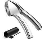 Garlic Press Manually Mashed Garlic Crusher Machine Handheld Ergonomic Grip Anti-Rust Cooking Ginger Crusher Kitchen Tools