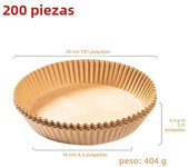 Air Fryer Special Paper 100/200Pcs Oil-Absorbing Food Pad for Air Fryer Oil-proof Disposable Baking Paper AirFryer Accessories