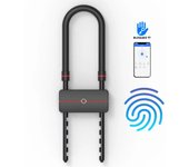 RAYKUBE Waterproof Bluetooth APP Control U-Shape Electronic Bicycle Lock Smart Bike U-Lock with TT Lock APP Passcode Fingerprint