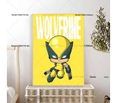 1PC MINISO Marvel SpiderMan Iron Man Avengers Poster Self-adhesive Art Waterproof Paper Sticker Coffee House Bar Room Wall Decor