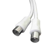 prolongacion tv-video recta 9,5mm 1,5m envasada blanca edm