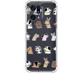 Funda Silicona Antigolpes para Oppo Find X5 Pro 5G diseño Perros Dibujos
