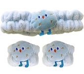 Spa Makeup Headband Wristband Cute Face Washing Hair Bands Yoga Head Wraps Facial Cleaning Headband