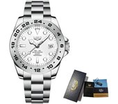 LIGE Design New Fashion Top Brand Man Sports Quartz Watch Stainless Steel Casual Waterproof Chronograph Luxury Reloj Hombre Date