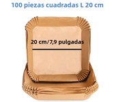Large 23cm Air Fryer Disposable Paper Liner Non-stick Airfryer Parchment Special Baking Paper for 3-10QT Cooking/Steaming Basket