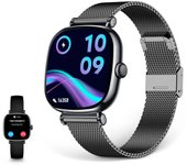 KSIX Iria Negro / Smartwatch 1.7"/ 2 correas (metal + silicona)