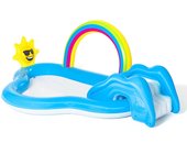 Bestway Piscina Hinchable Parque de Juegos Arcoiris 257x145x91 cm +2 Años Jardin 53092