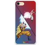 Funda original compatible con iPhone 7 o IPhone 8 o SE 2020 con un diseño de Dragon Ball Z Goku vs Buu