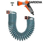 Kit de Manguera Espiral Flexible de Riego Longitud Total 10m Gardena