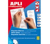 Caja 100 hojas etiqueta blanca ilc 105x37 1274 apli