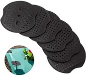 200 arandelas para anclaje al suelo, anclaje de plástico, arandela de Fijación de 3 bolsos para granjas, acolchado, Mallas de alambre, coberturas de céped y de campaña (Negoras)