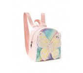 Mochila clásica linda con diseño de mariposa, mini mochila impermeable con lentejuelas para niños.