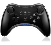 Controlador Pro para Wii U, Controlador inalámbrico para Nintendo Wii U Controlador Gamepad Joystick Controlador de juego analógico dual (Negro) [kk]
