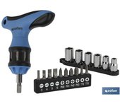 Set destornillador en t c/ carraca 26 pcs