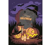 RAVENSBURGER PINTAR POR NUMEROS CREART SERIE D - HALLOWEEN MOOD CREART NIÑOS