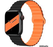 Magnetic silicone watch band for Apple Watch 38/40/41mm42/44/45/49mm, sport loop men's women's watch band for iWatch 987654321Se