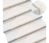 vidaXL 15x Alfombrilla de Escalera  Estera Peldaños Escalones Color Beige,  Blanco,  Crema y mas