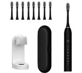 cepillo dientes electrico Cepillo de dientes eléctrico con blanqueamiento con temporizador inteligente, potente limpieza sónica, 6 modos, 8 cabezales de cepillo Duponts, 42.000 veces/min SO