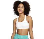 Top Nike Dri-Fit Swoosh Para Niña En Color Blanco