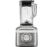 KitchenAid Batidora de Vaso - K400 - Jarra de vidrio de 1,4 l - Blender con 5 velocidades y programa de picado de hielo