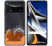 Funda Silicona Transparente para Xiaomi POCO X4 Pro 5G diseño Bufalo Dibujos
