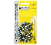 Tornillo broca 6,3x25-10 mm. (10 piezas)