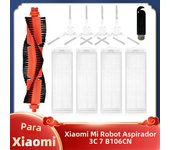 For Xiaomi Mijia Robot Vacuum Mop 3C B106CN Main Brush Side Brush Hepa Filter Mop Cloths Rag Replacement Spare Parts