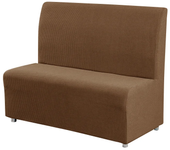 Polar Fleece RV Cover Elastic Armless Sofa Cover Stretch Restaurant Cafe Sofa Slipcovers Solid Color Couch Covers for Bar Hotel