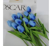 5pcs 1 Bouquet Orange Tulip Flower Artificial Tulip Bouquet Fake Flower for Home Garden Wedding Decor