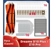 FIt For Dreame Bot D10 Plus RLS3D / Z10 pro / L10 plus Robot Vacuum Cleaner Hepa Filter Mop Main Side Brush Dust Bag Parts