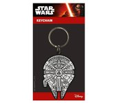 Llavero de Goma - Star Wars (El Halcon Milenario) (6 x 4.5 x 0.2)
