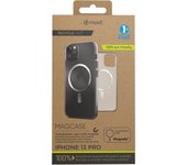 Funda muvit recycletek magsafe para apple iphone 13 pro transparente